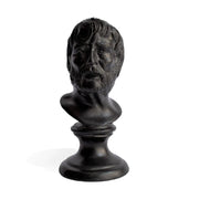 Busto Seneca in bronzo patina nera
