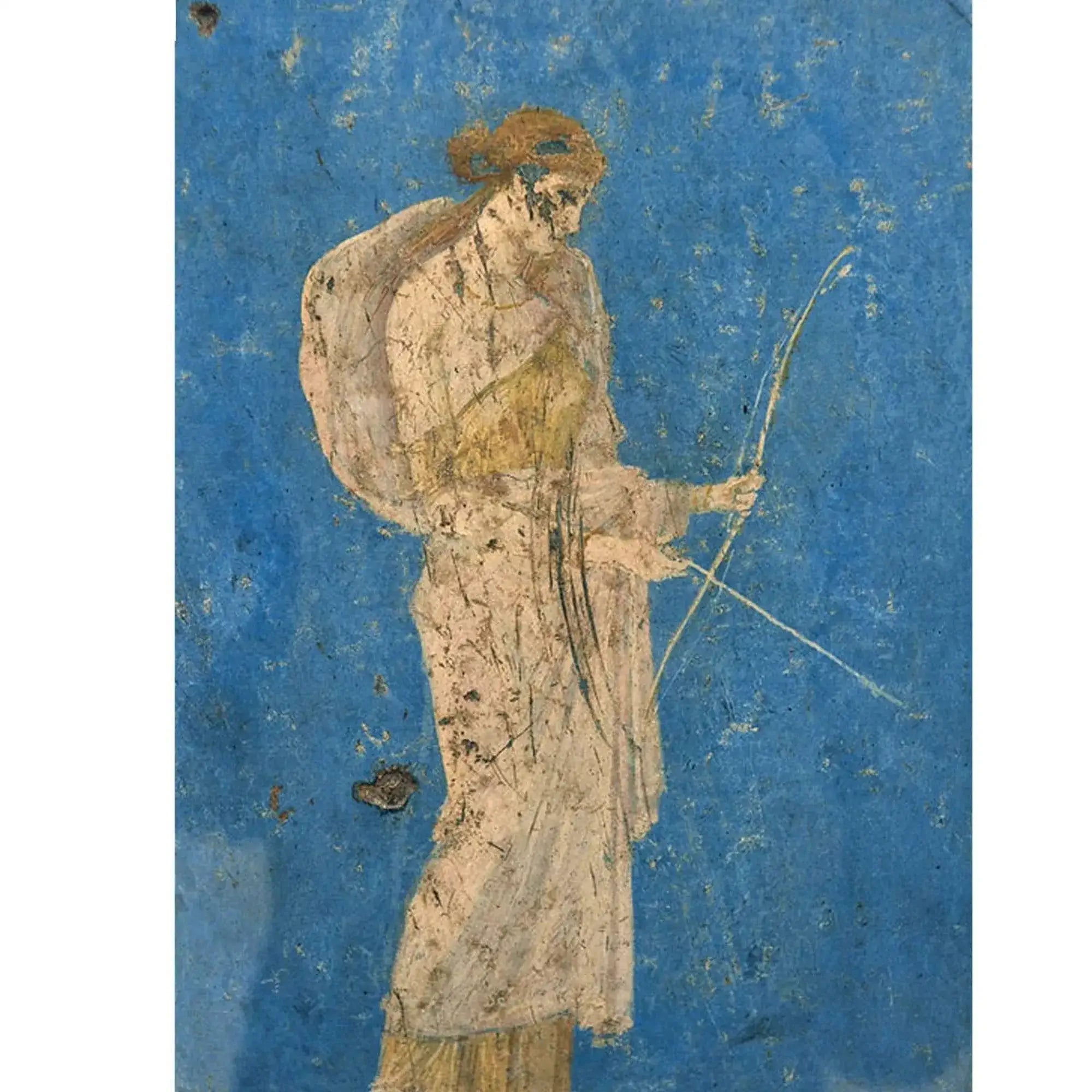 Riproduzione su tela dell'affresco della Dea Diana rinvenuto a Villa Arianna a Stabiae.