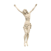 Statua di Gesù crocifisso in porcellana di Capodimonte.