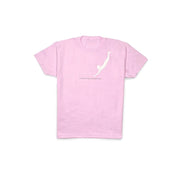 T Shirt bambini rosa con stampa del tuffatore di Paestum