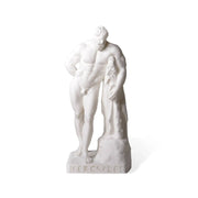Statua tridimensionale di Eracle stampata in 3D, colore bianco