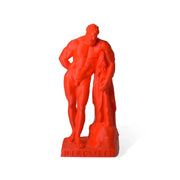  Statua di piccole dimensioni di Ercole Farnese, colore rosso