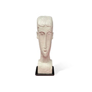 Testa di Donna, di Modigliani. Riproduzione tridimensionale, vista frontale.