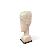 Testa di Donna, di Modigliani. Riproduzione tridimensionale, vista laterale.