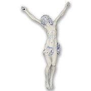 Statua che rappresenta la crocifissione di Gesù in porcellana di Capodimonte