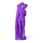 Stampa 3D in PLA Venere Afrodite Callipigia viola, visuale posteriore